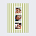 Poster famille Escale rayée olive