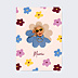 Poster famille Fleurs wavy