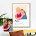 Poster famille Définition maman minimaliste