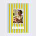 Poster famille Rayures d'amour mamie
