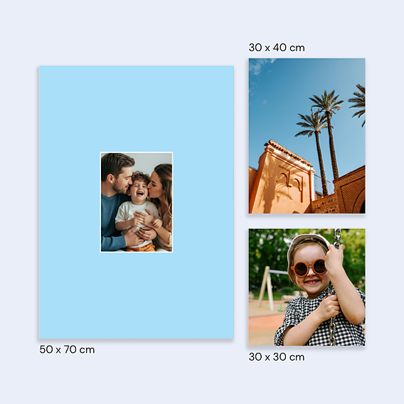 Poster famille Color bloc mini photo