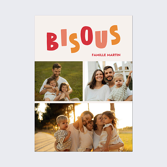 Affiche famille Bisous Bisous
