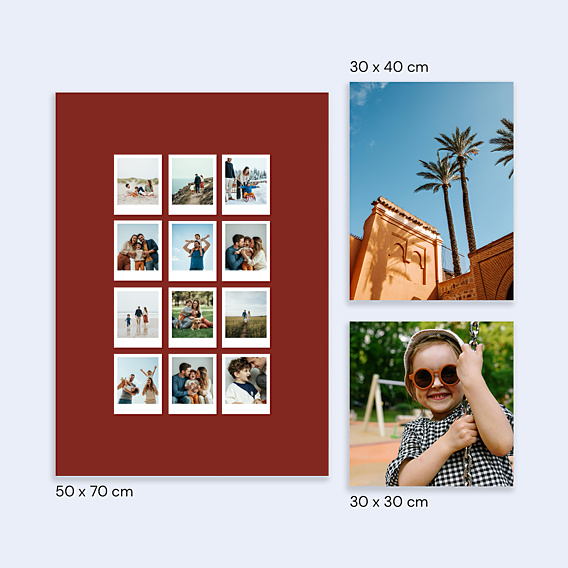 Poster famille Color bloc multi pola