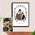 Poster famille Couronne de Noël