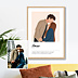 Poster famille Définition amour minimaliste