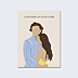 Poster famille Portrait en illustration minimaliste