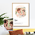 Poster famille Définition papa aquarelle