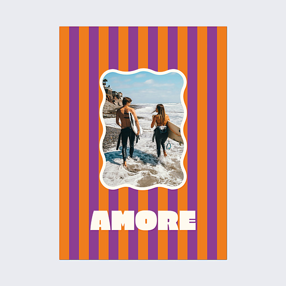 Affiche famille Rayures d'amour