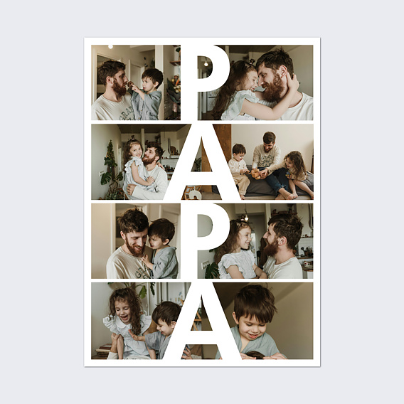 Poster famille Papa vertical