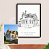 Poster famille Maison en croquis