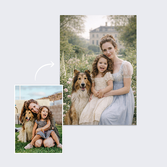 Poster famille Portrait régence