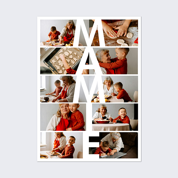 Poster famille Mamie vertical