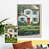Poster famille Maison en peinture à l’huile