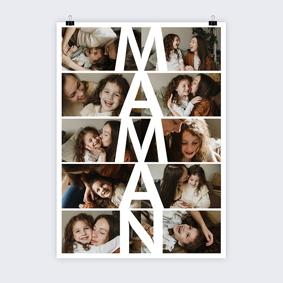 Affiche famille Maman vertical Recto