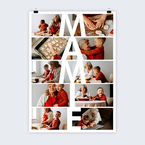 Affiche famille Mamie vertical Recto