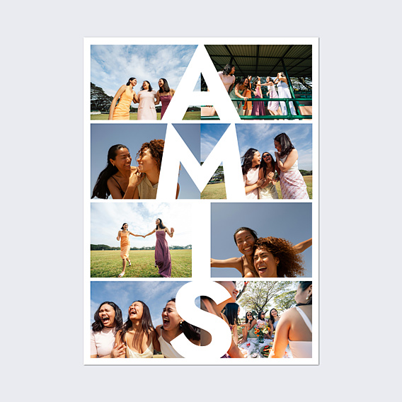 Affiche famille Amis vertical