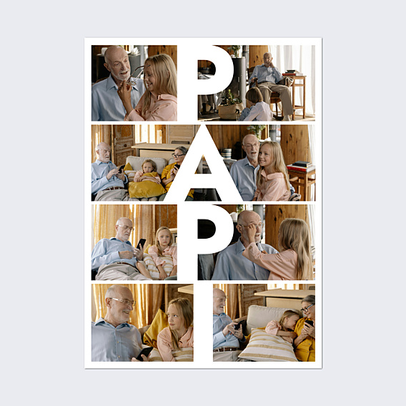 Poster famille Papi vertical