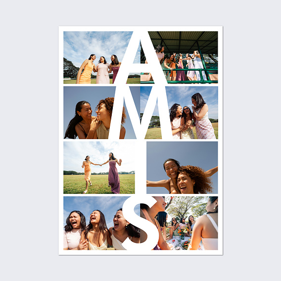 Poster famille Amis vertical