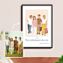 Poster famille Portrait de classe minimaliste