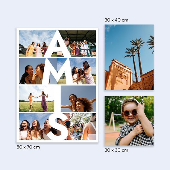 Poster famille Amis vertical
