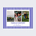 Poster famille Traits bleus
