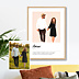 Poster famille Définition amour minimaliste