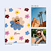 Poster famille Fleurs wavy