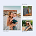 Poster famille Maison en illustration minimaliste