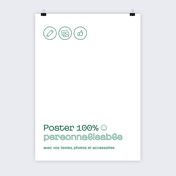 Poster personnalisé 100% Personnalisable