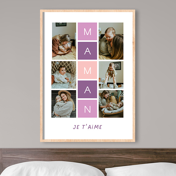 Poster Personnalisé Marelle Maman