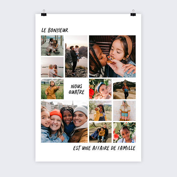 Poster personnalisé Multiphotos