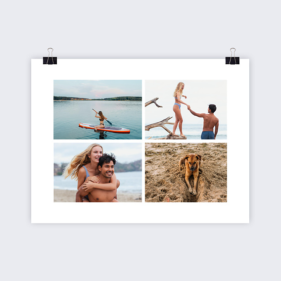 Poster personnalisé Quatre Photos