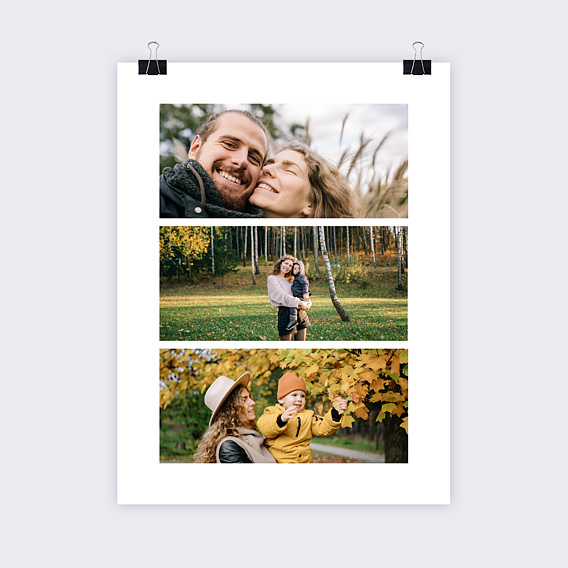 Affiche famille Triptyque Photos Portrait Après 1