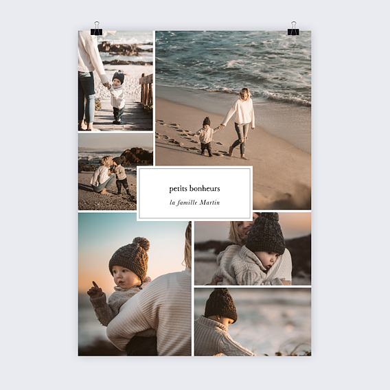 Affiche famille Étiquette Recto