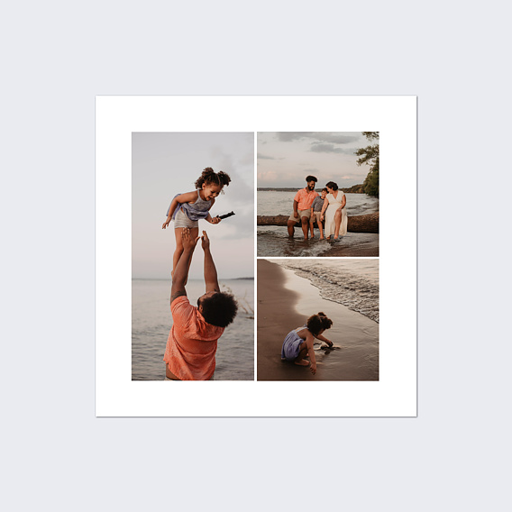 Poster famille Cadre Trois Photos