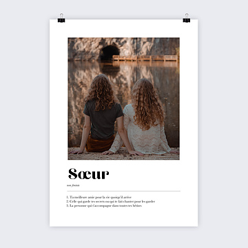 Poster Personnalis Dfinition Sur Photo