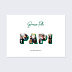 Poster famille Lettres Papi