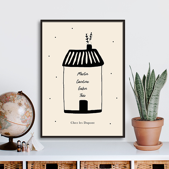 Poster personnalisé Famille & Maison Après 1