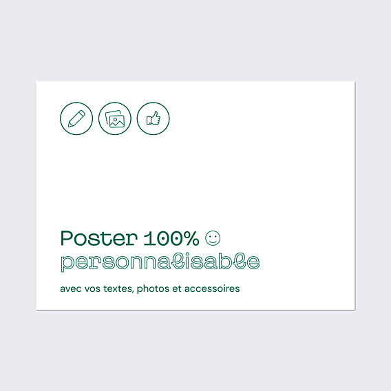 Poster famille 100% Personnalisable Paysage