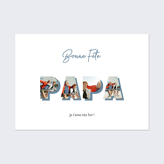 Affiche famille Lettres Papa