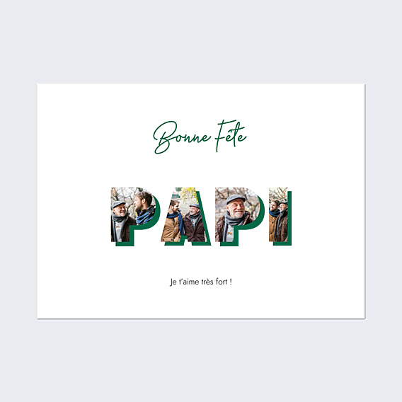 Affiche famille Lettres Papi