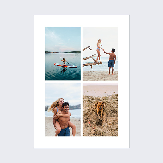 Poster famille Cadre Quatre Photos