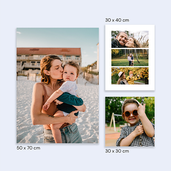 Poster famille Triptyque Photos Portrait