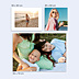 Poster famille Cadre Blanc Paysage