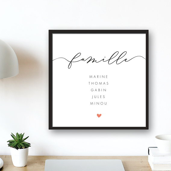 Poster personnalisé Notre Famille Après 1