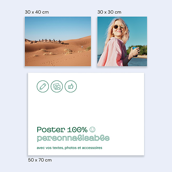 Poster famille 100% Personnalisable Paysage
