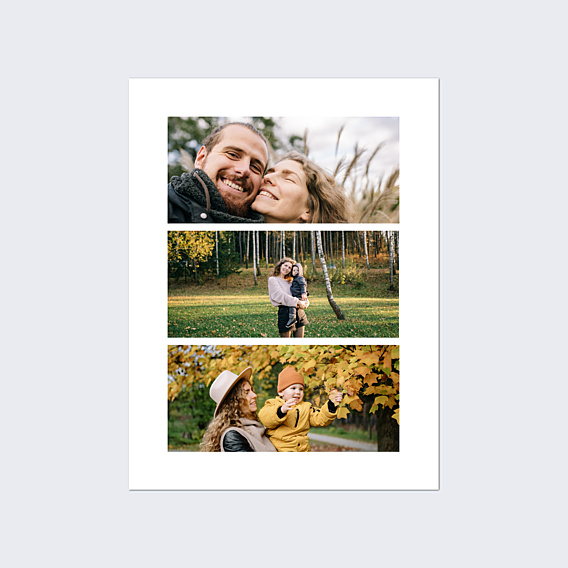 Affiche famille Triptyque Photos Portrait