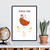 Poster famille Maman Poule