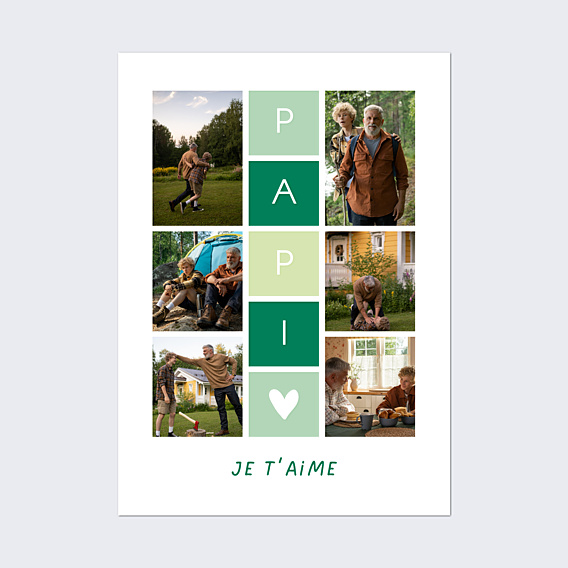 Poster famille Marelle Papi