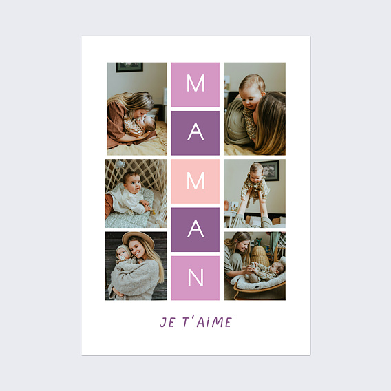Poster famille Marelle Maman